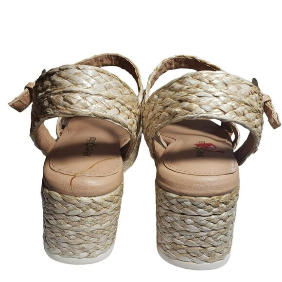 Seven Dials Womens Virginia Natural Open Toe Platform Espadrille Sandals Sz 7.5 - Picture 6 of 10